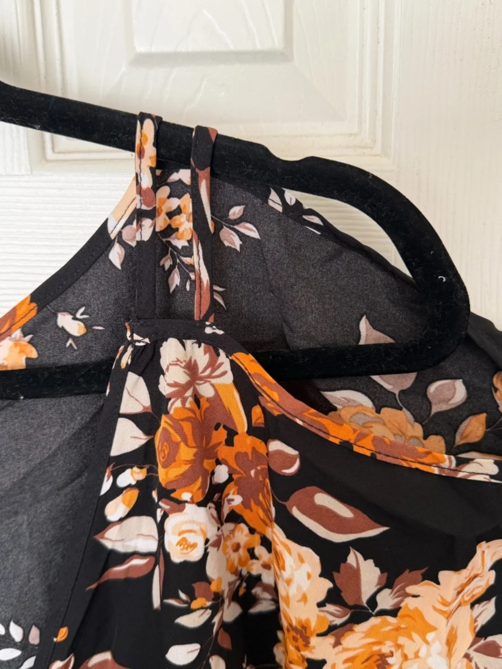 Floral Cold-Shoulder Peplum Top - Picture 7 of 12